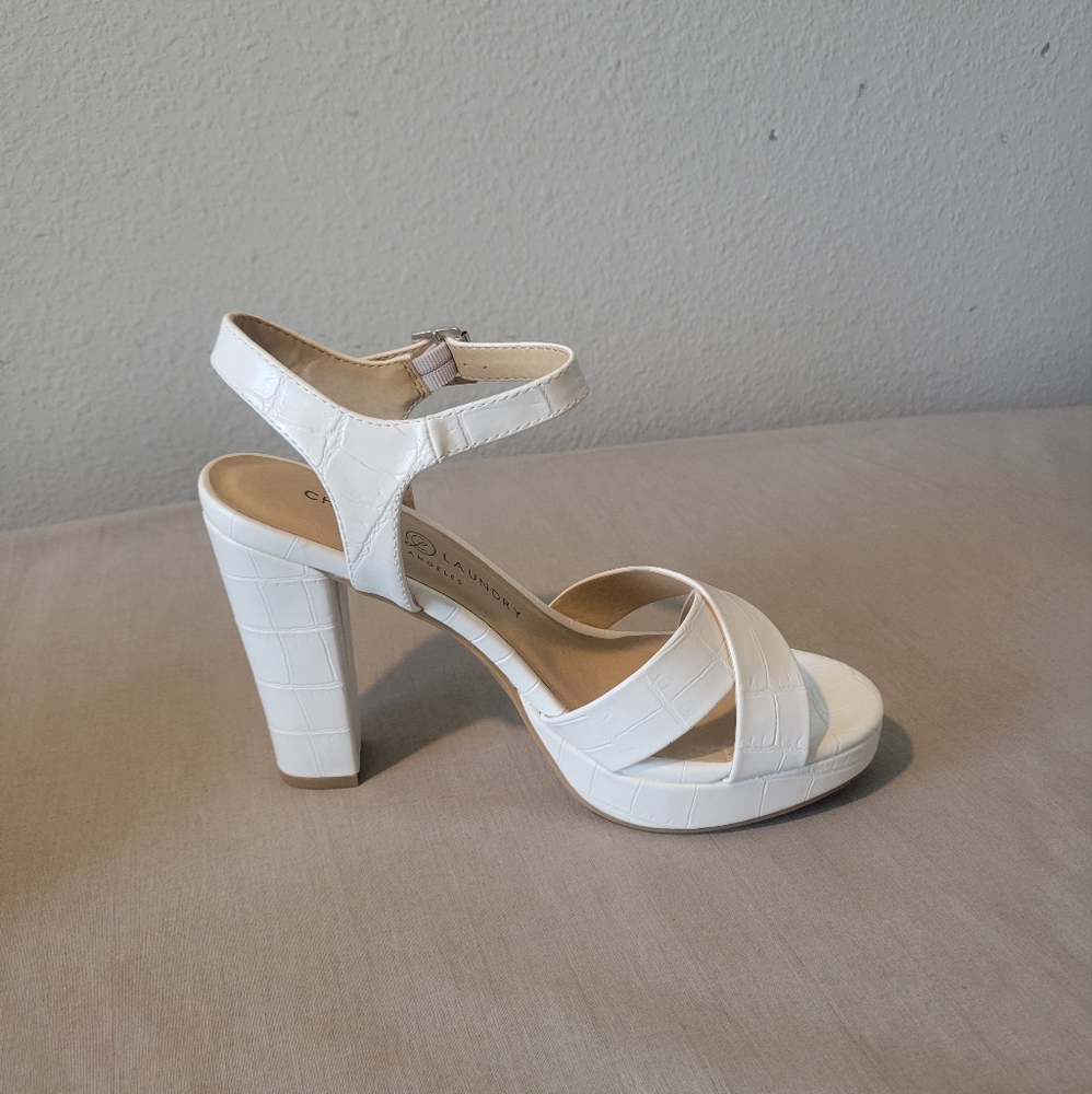 White Heeled Sandals